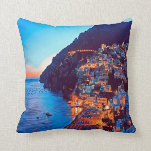 Coussin ldp POSITANO Côte Amalfi - coucher de soleil à l