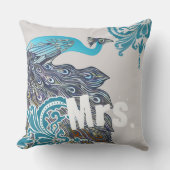 Coussin Le 2e anniversaire est Cotton Turquoise Navy Peaco (Recto)