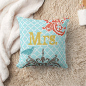 Coussin Le 2ème anniversaire du Mariage est le Monogramme  (Couverture)