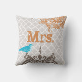 Coussin Le 2ème anniversaire est Cotton Vintage Bird (Verso)