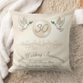 Coussin Le 30e anniversaire de l'Mariage personnalisé (Couverture)