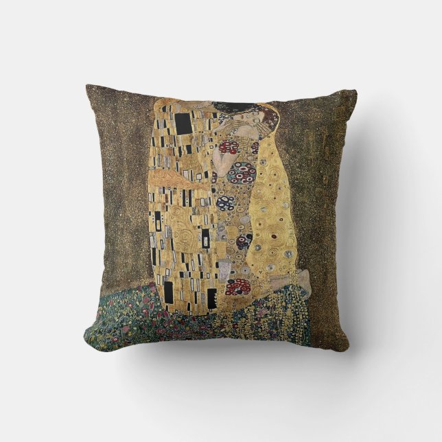 Coussin Le baiser de Gustav Klimt (vers 1908) (Recto)