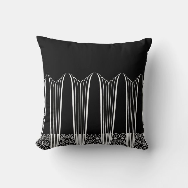 Coussin Le BALCON d'ÈVE, ferronnerie d'art déco dans le (Recto)
