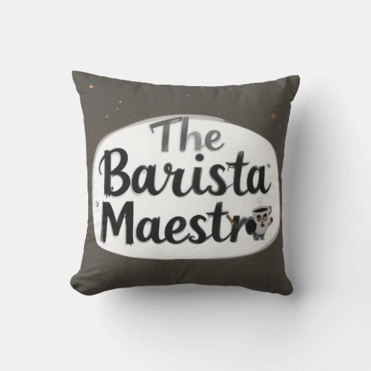 Coussin Le Barista Maestro (Recto)