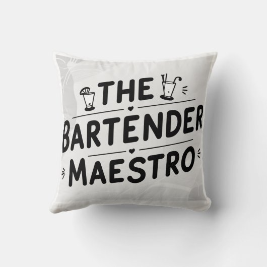 Coussin Le barman Maestro (Verso)