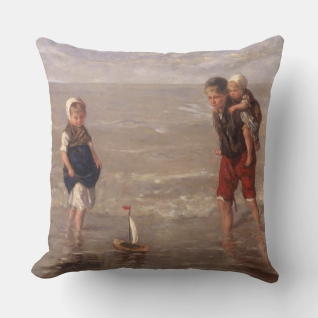 Coussin Le bateau à jouets (Recto)