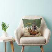 Coussin Le bateau de pirate de bande dessinée (Chaise)