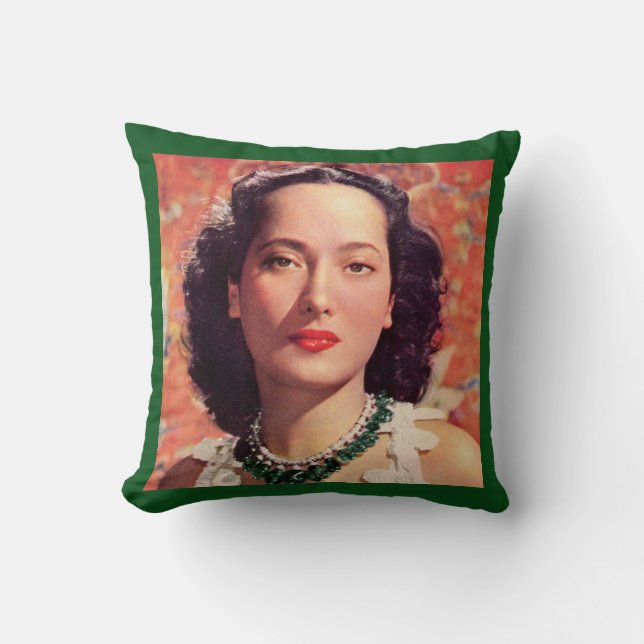 Coussin le beau Merle Oberon (Recto)