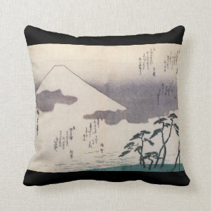 Coussin Le beau mont Fuji au Japon circa des 1800s