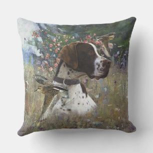 Coussin Le beau pointeur dans le champ