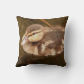 Coussin Le bébé penche des animaux Mallard de faune (Verso)