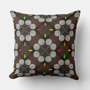 Coussin Le bijou d'argent en arc-en-ciel