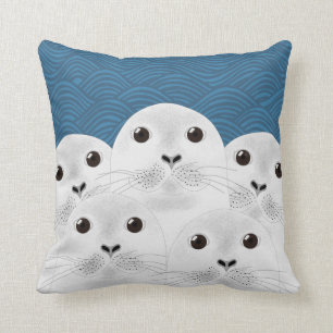 Coussin Le blanc scelle le carreau