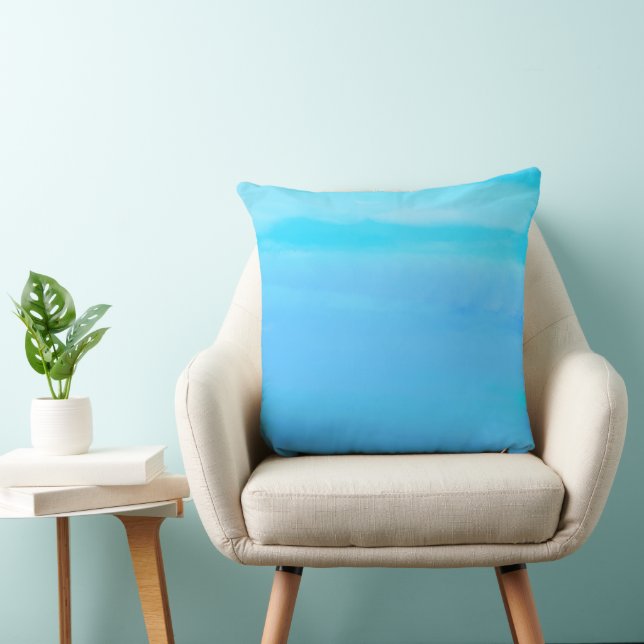 Coussin Le bleu comme le ciel l'art Abstrait (Chaise)
