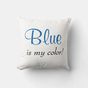 Coussin Le Bleu Est Ma Couleur