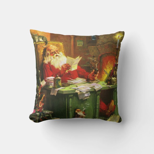 Coussin Le bon vieux père noël (Recto)