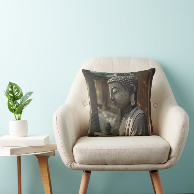 Coussin Le Bouddha silencieux (Chaise)