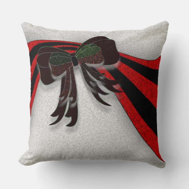 Coussin Le Bow de Noël - (Recto)