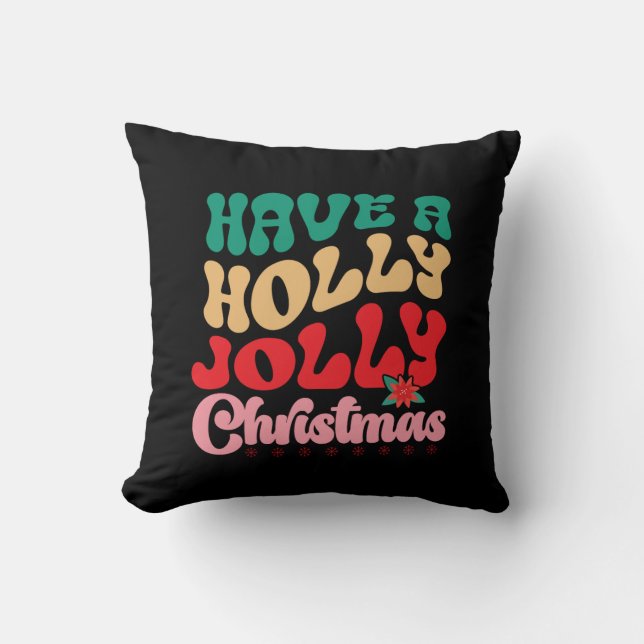 Coussin Le Cadeau De Noël A Un Sel Jolly Noël (Recto)