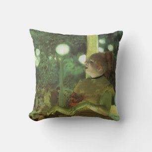 Coussin Le Café Concert par Edgar Degas, Beaux-arts vintag