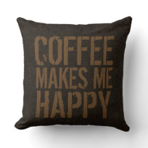 Le Café Me Rend Heureux Dans Le Style Urbain Branc