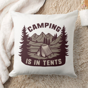 Coussin Le Camping Est Dans Les Tentes