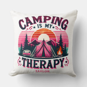 Coussin Le Camping Est Ma Thérapie