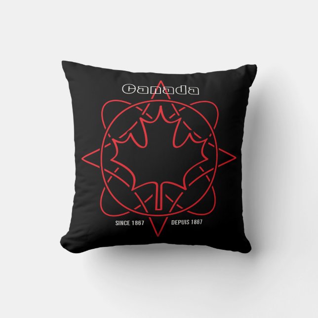 Coussin Le Canada depuis 1867 (Recto)