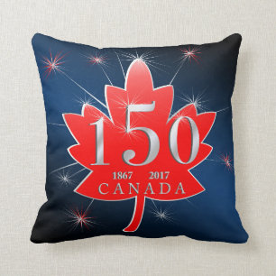 Coussin Le Canada feuille d'érable de célébration de 15