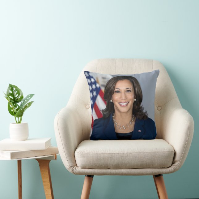 Coussin Le candidat du président Kamala Harris US 2024 (Chaise)