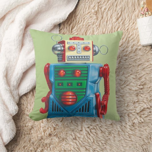 Coussin Le carreau de robot "d'optimiste éternel" (Couverture)