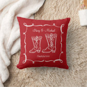 Coussin Le carreau du couple de bottes de cowboy (Couverture)