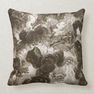 Coussin Le chaos, gravé par Bernard Picart (1673-1733),