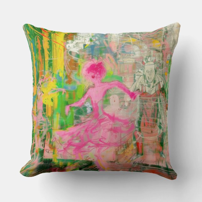 Coussin Le Chaos Stalker - Neon Ballet (Recto)