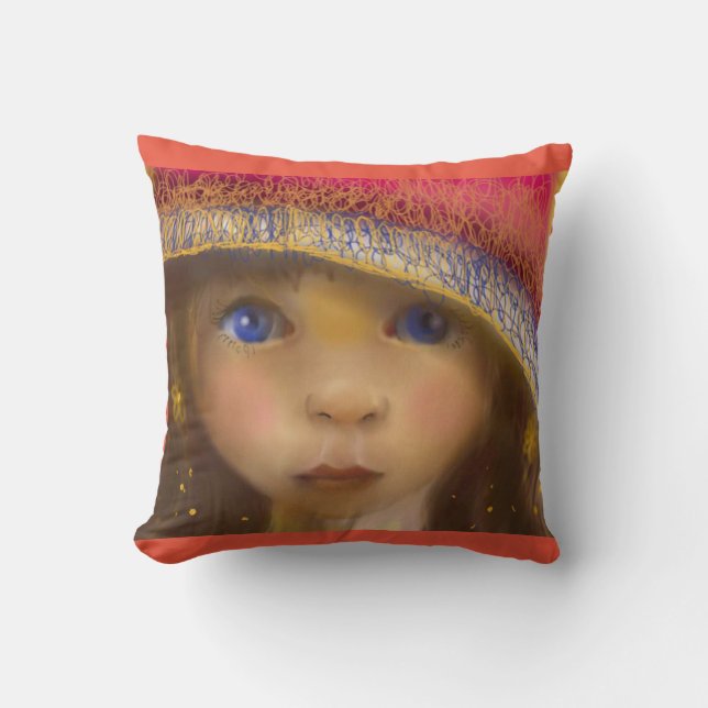 Coussin Le chapiteau rouge (Recto)