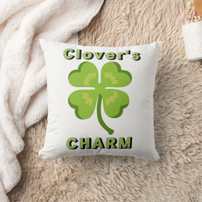 Coussin Le Charme du Trèfle de la Saint-Patrick (Couverture)