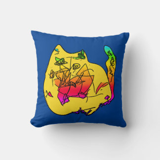 Coussin Le chat Abstrait de Lily