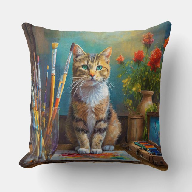 Coussin Le Chat Artistique (Recto)