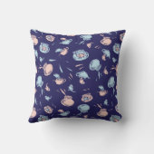 Coussin Le Chat dans le Chapeau | Le motif de poisson (Verso)