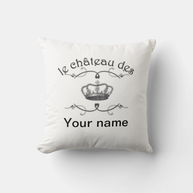 Coussin le château des VOS NOM v.2 (Recto)