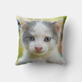 Coussin Le chaton monte un vélo (Verso)