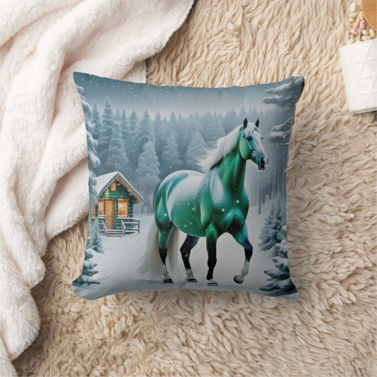 Coussin Le Cheval Vert Enchanté (Couverture)