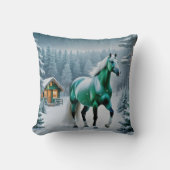 Coussin Le Cheval Vert Enchanté (Recto)