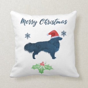 Coussin Le chien de garde des Shetland de Noël