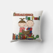 Coussin Le chiffre lecture de bâton d'enfants est (Verso)
