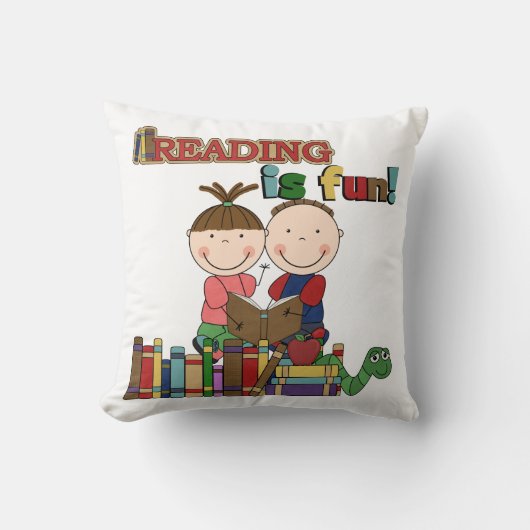Coussin Le chiffre lecture de bâton d'enfants est (Recto)