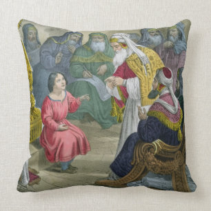 Coussin Le Christ avec les médecins dans le temple, d'un