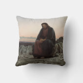 Coussin Le Christ dans le désert (par Ivan Kramskoi) (Verso)