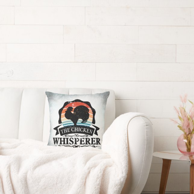 Coussin Le Chuchoteur de Poulets Drôle (Canapé)