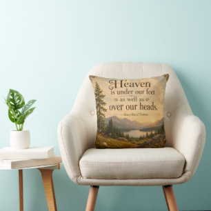Coussin Le Ciel Est Sous Nos Pieds Rustique Montagne